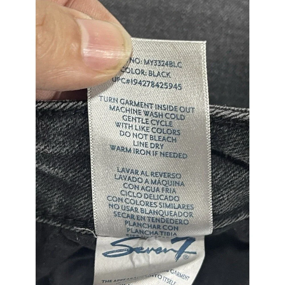 Seven7 Jeans Women's Grey Denim Cut-Off Shorts - Size 8 - Frayed Hem Stretch